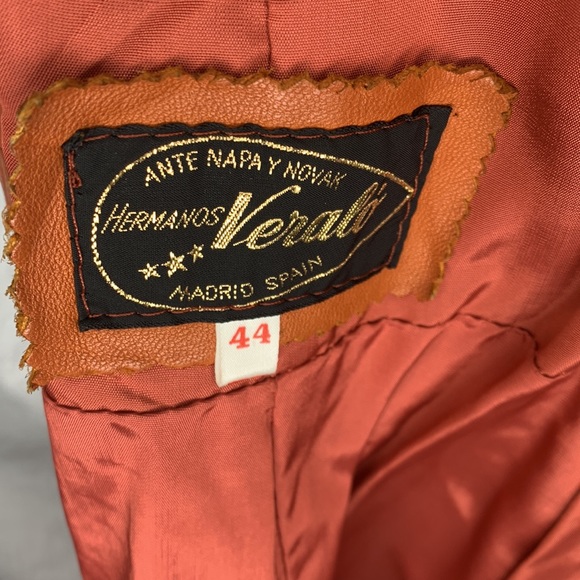 vintage Hermanos Veralo Madrid Spain flare skirt trench coat, see measurements - Picture 3 of 15